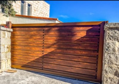 Cancelas aluminio soldado Aluminios Martín