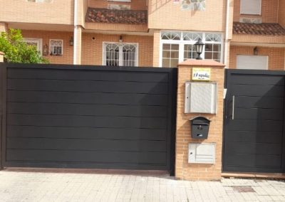 Conjunto negro aluminio soldado Aluminios Martí