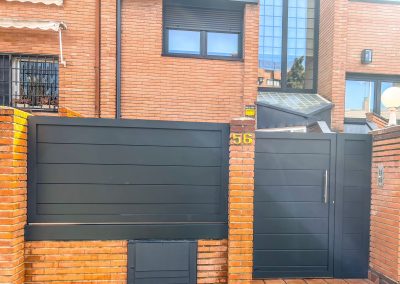 Trabajos cancelas aluminio soldado Aluminios Martín 2