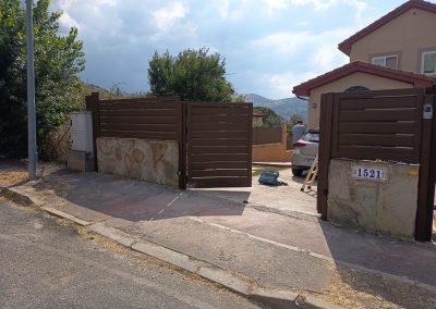 Trabajos vallados chalet de aluminio soldado Aluminios Martín