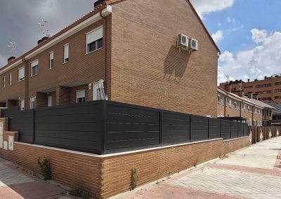 Vallados casa aluminio soldado Aluminios Martín