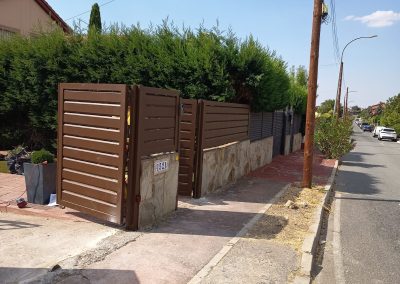 conjunto chalet de aluminio soldado